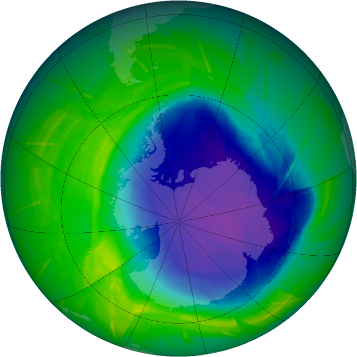 Ozone Map 2009-10-25